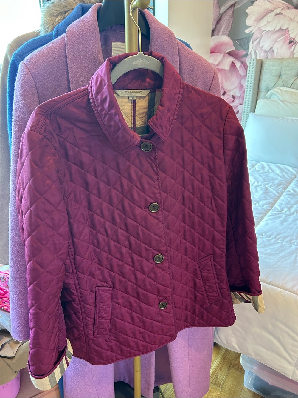 BURBERRY QUILTED JACKET - Size XXL
